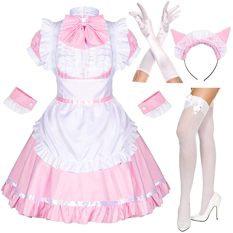 Light-sounding girl cosplay Japanese maid costume cos costume two-dimensional role-play stage performance costume