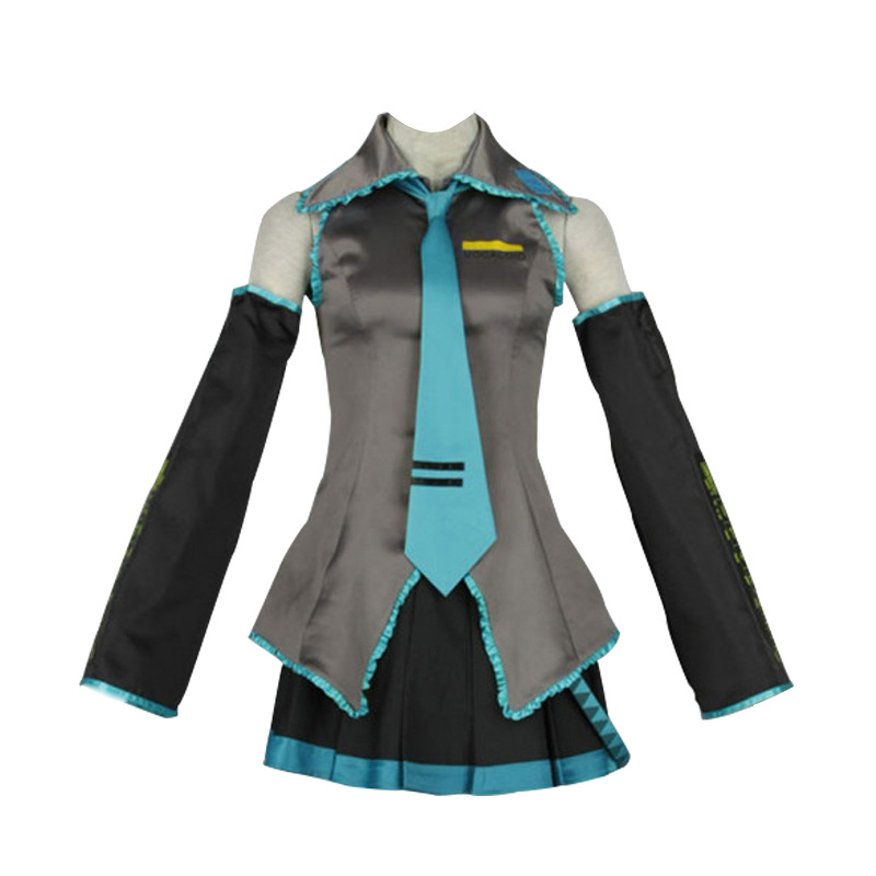Hatsune Miku Cosplay Costume Role Play Maid Uniform Blue Pink Adult Suits