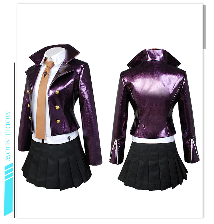 Anime Danganronpa Kyoko Kirigiri Cosplay Costumes Top Jacket Tie Skirt 4PCS Full Suits
