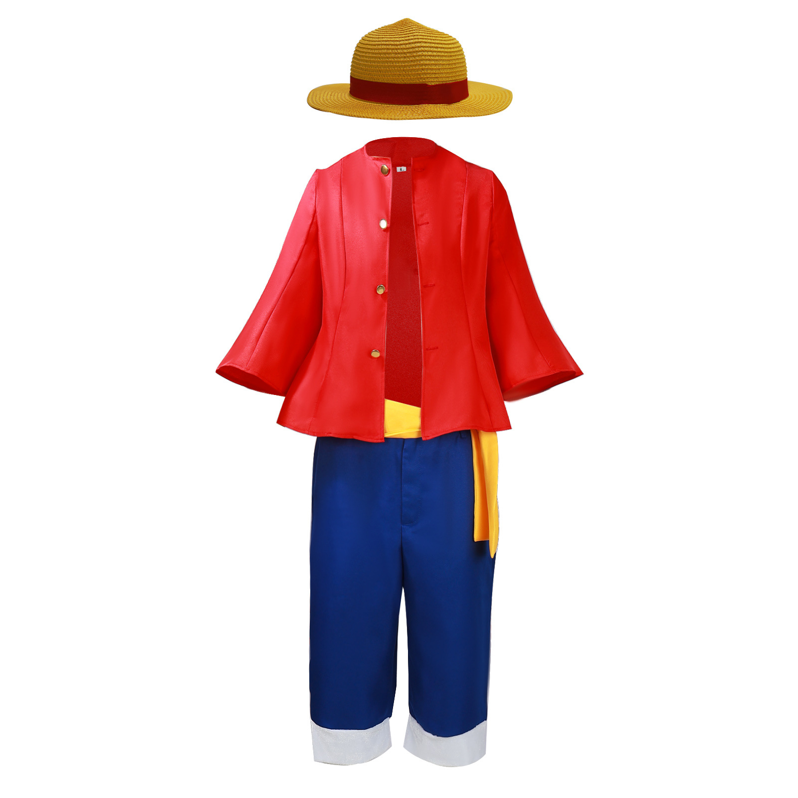Straw Hat Monkey D. Luffy Cosplay Costumes One Piece The Life of Luffy Animation Outfits