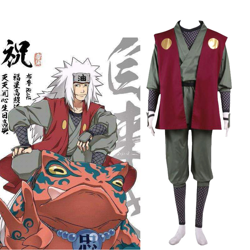 Jiraiya Naruto Anime Character Cosplay Costumes Full Suits