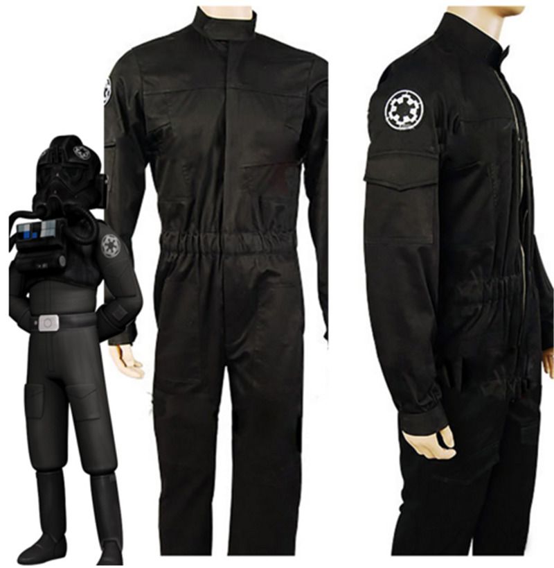 Star Wars Empire Tie Fighter Pilot Cosplay Costume Flight Suit 501 Uniform