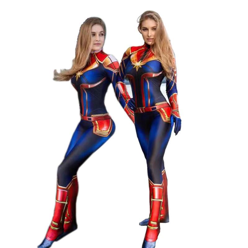 Halloween tights adult female tights Captain Marvel costume Captain Marvel tights superhero