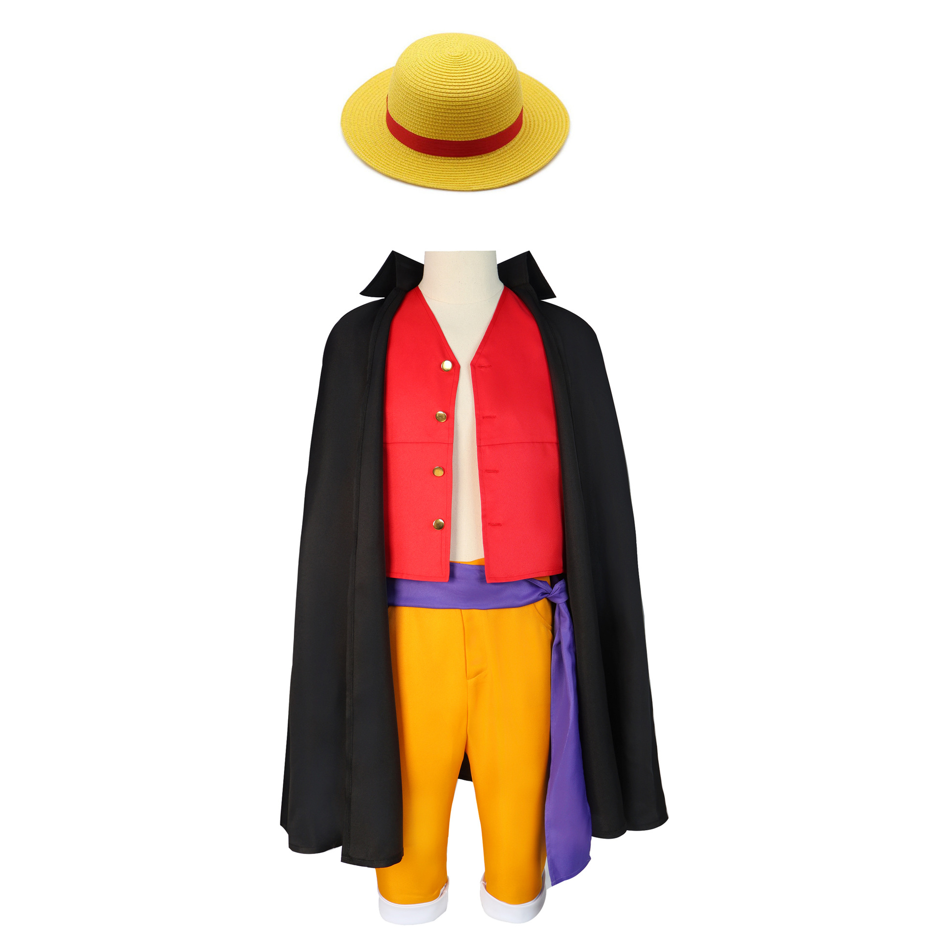 Anime Monkey D. Luffy Cosplay Costumes Ghost Island Chapter Kimono Outfits