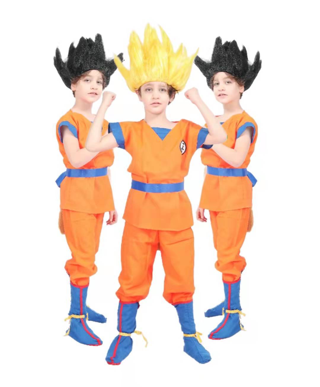 Dragon Ball cosplay Sun Wukong costume anime Kame Senryu Super Saiyan wig children's performance
