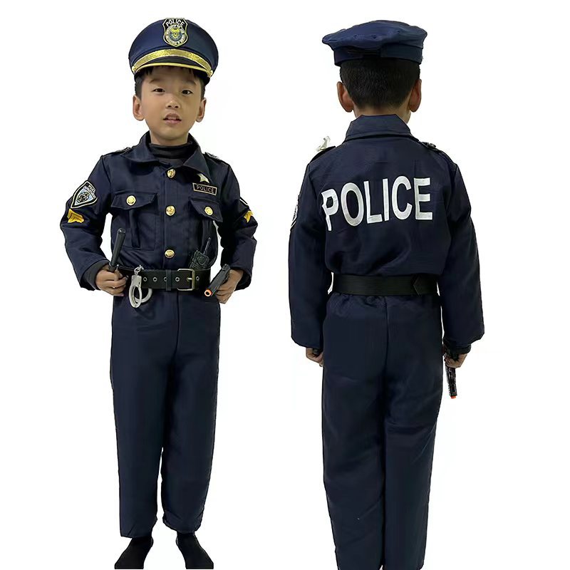 Halloween Kids Police Costumes Cosplay Kids Game Costumes Performance Halloween Costume Prom Party Costumes