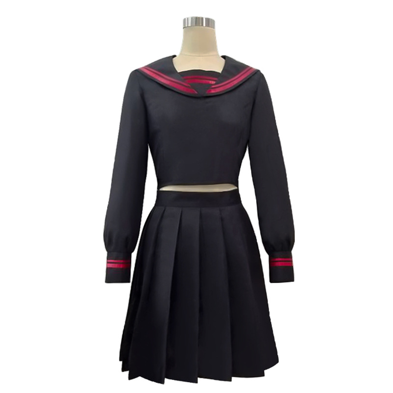 Anime Tokyo Revengers Cosplay Costumes Shiba Yuzuha Sailor Black Top Skirts Girls School Uniform