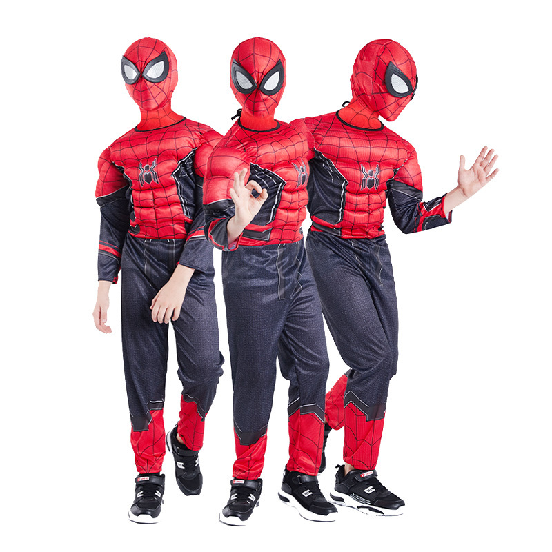 New Spider-Man Far From Home Children's Superhero Muscle Costume Halloween Cosplay Cosplay