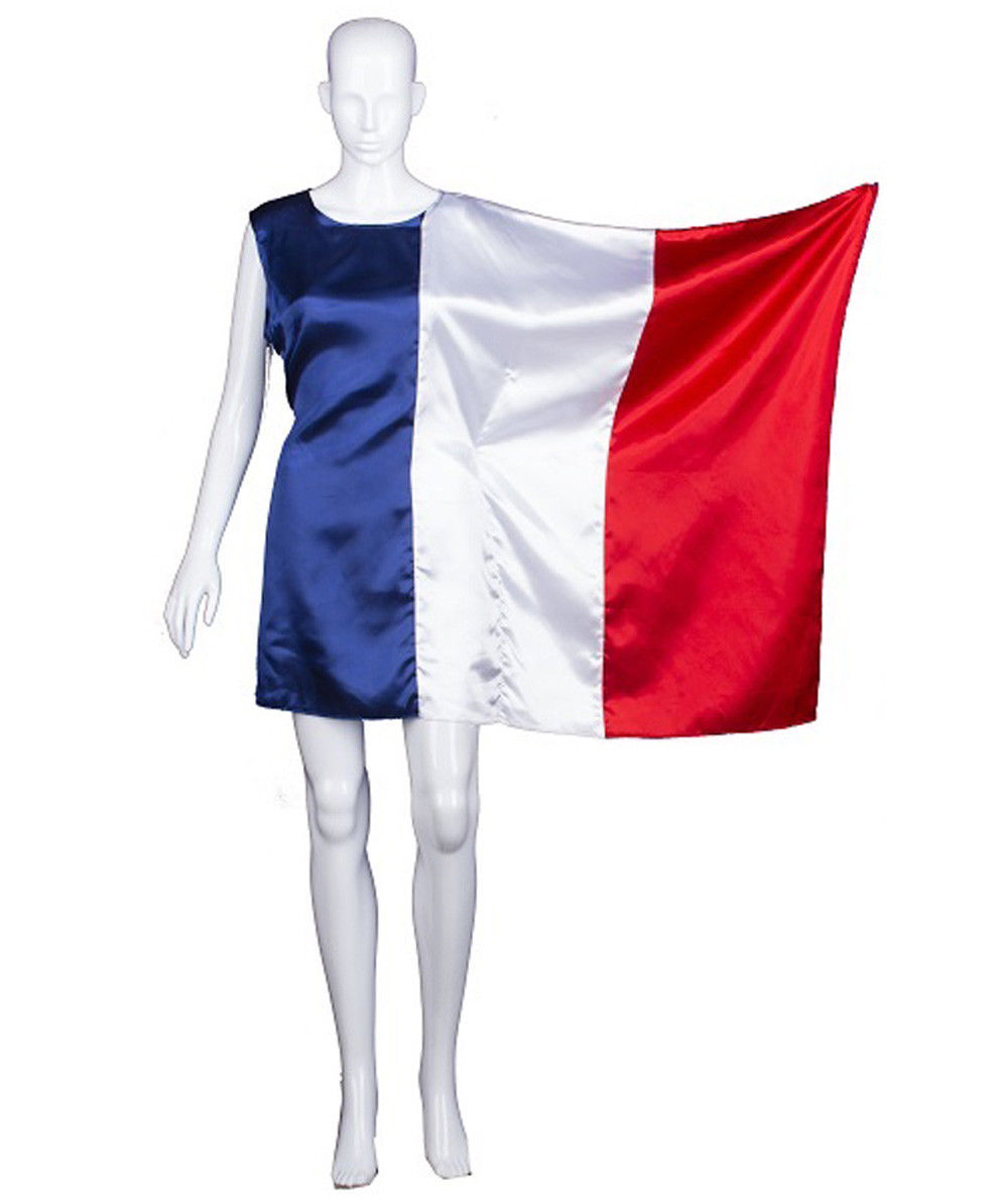World Cup French flag short-sleeved fans cheering performance costumes