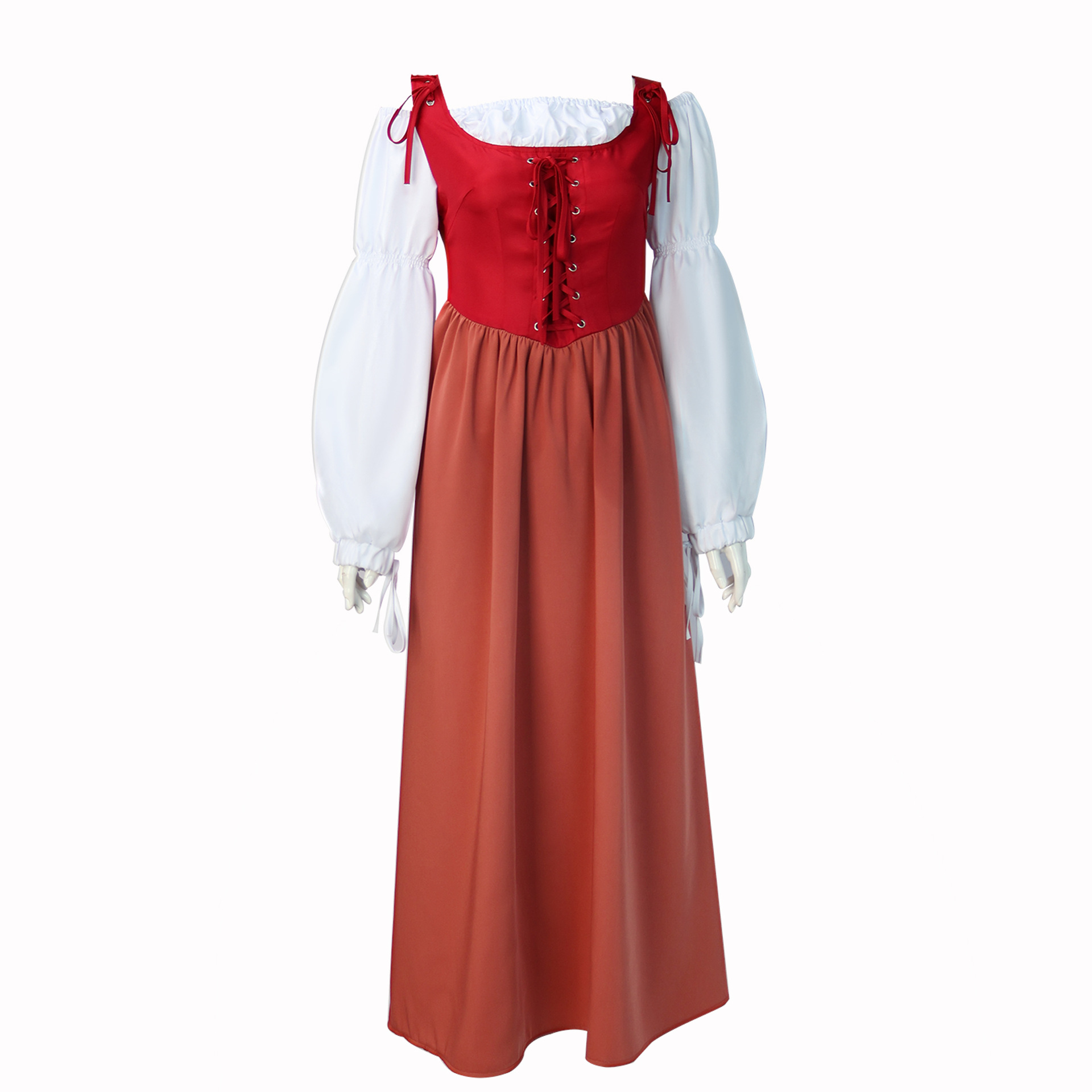 New Medieval Performance Costumes Medieval Women's Lace Dress Performance Costumes