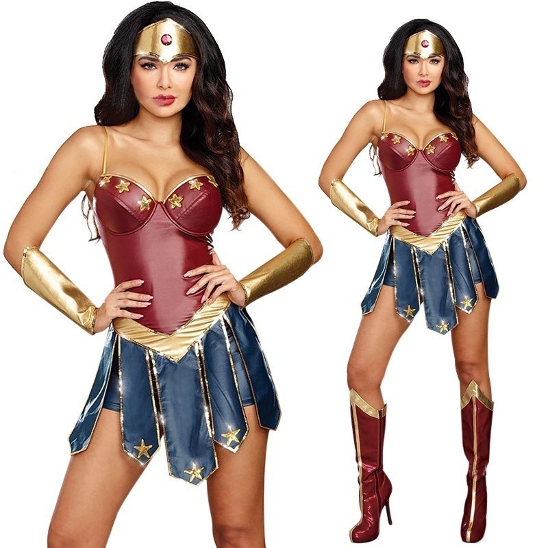 Cosplay Costumes For Girl Gladiator Uniform Outfit Superhero ​Wonder Woman Fancy Dresses