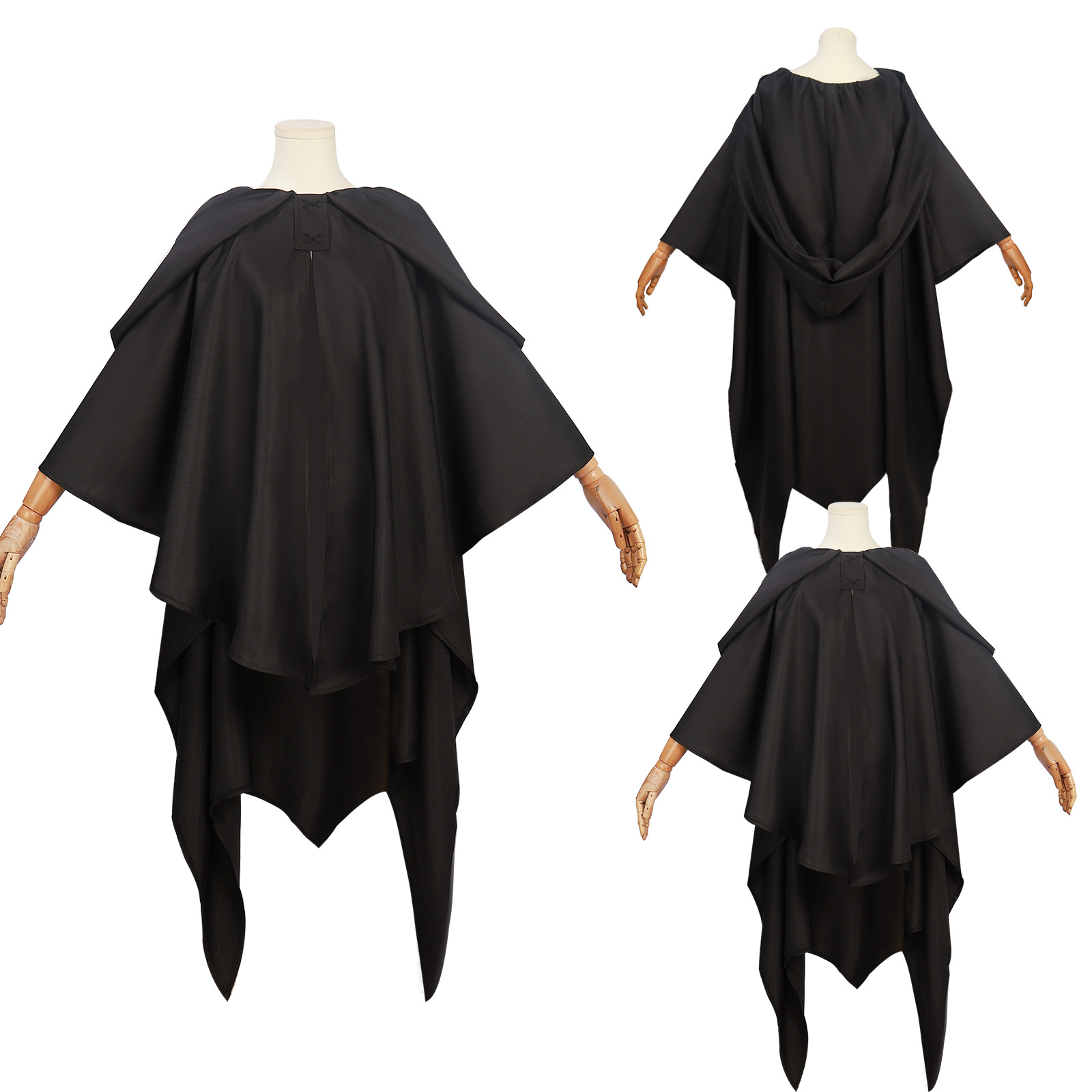Medieval Renaissance bat sleeve hooded cloak cosplay cloak performance costume