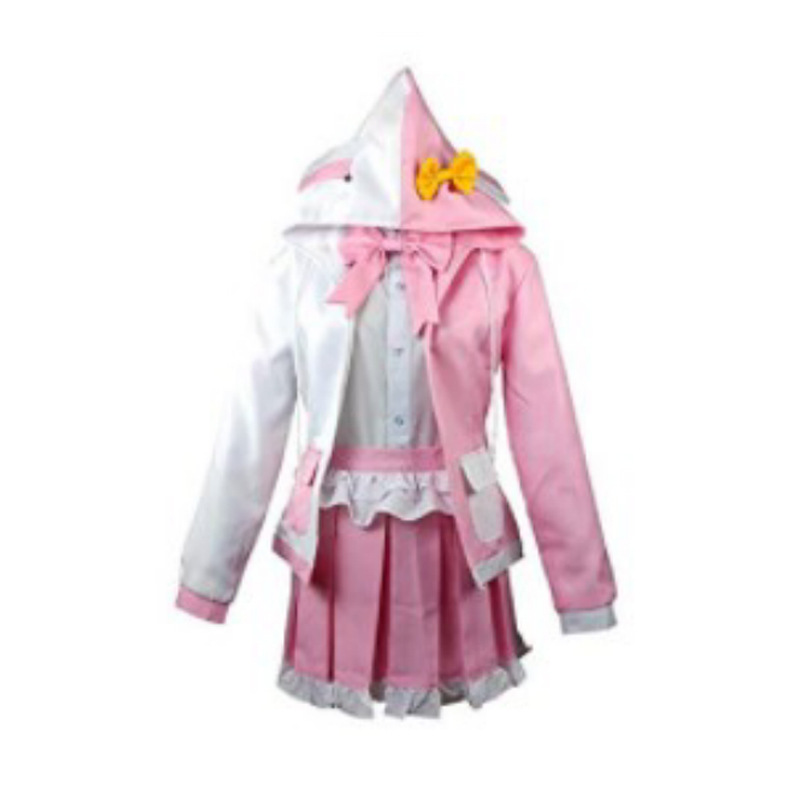 New Danganronpa cosplay Bunny cosplay costume pink and white Monomi cos suit