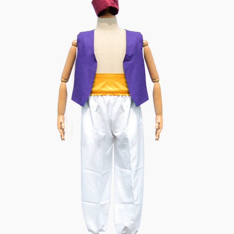 Anime Movie Aladdin Magic Lamp Prince Cosplay Costumes Adult and Children Dance Party Outfits