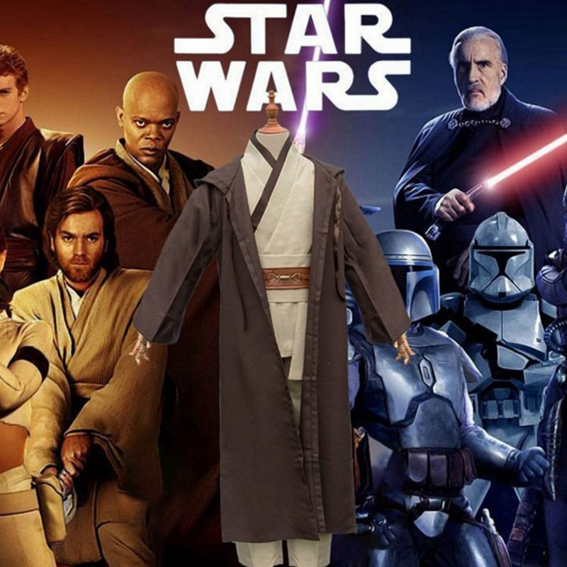 Star Wars Obi-Wan cos suit Sith Jedi Knight cosplay anime costume