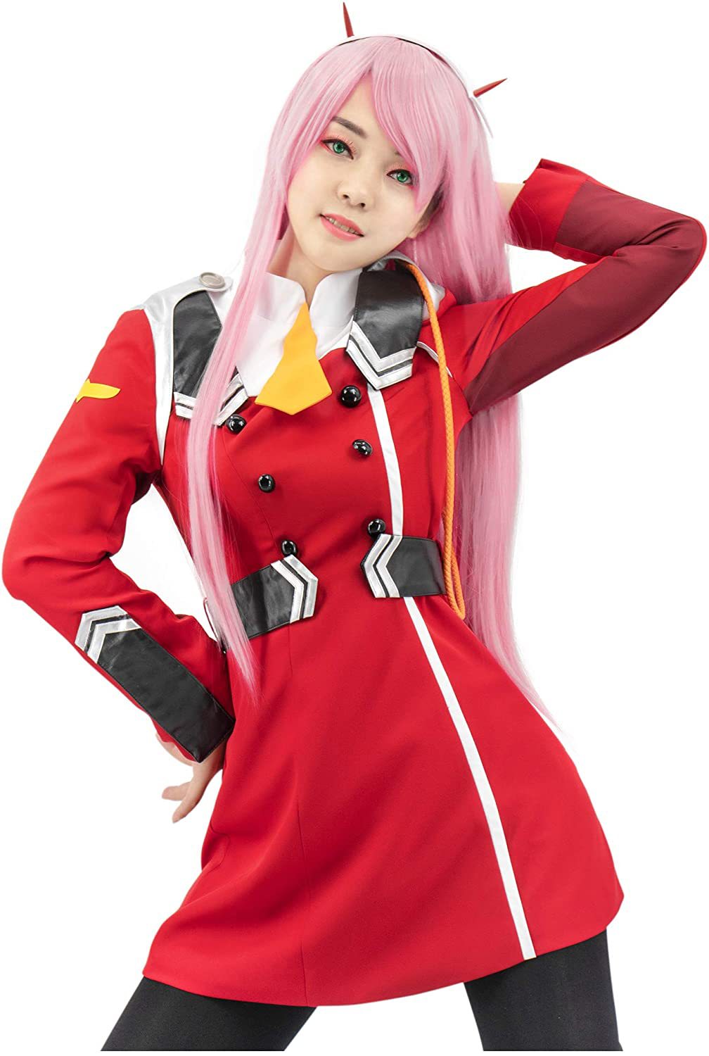 Anime DARLING in the FRANXX 02 ZERO TWO Cosplay Costumes Dresses Outfit Uniform
