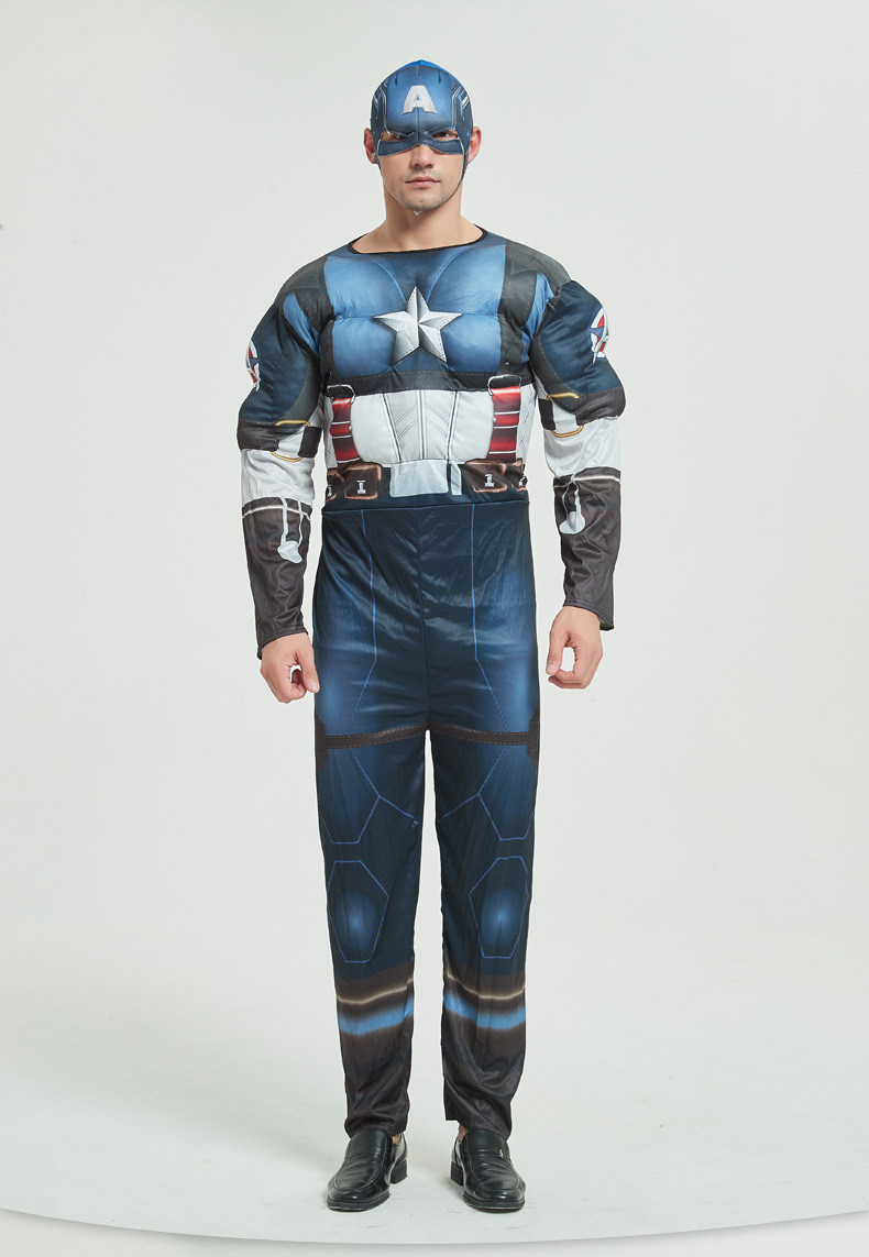 cosplay iron man hero spiderman thor captain america adult muscle costume male