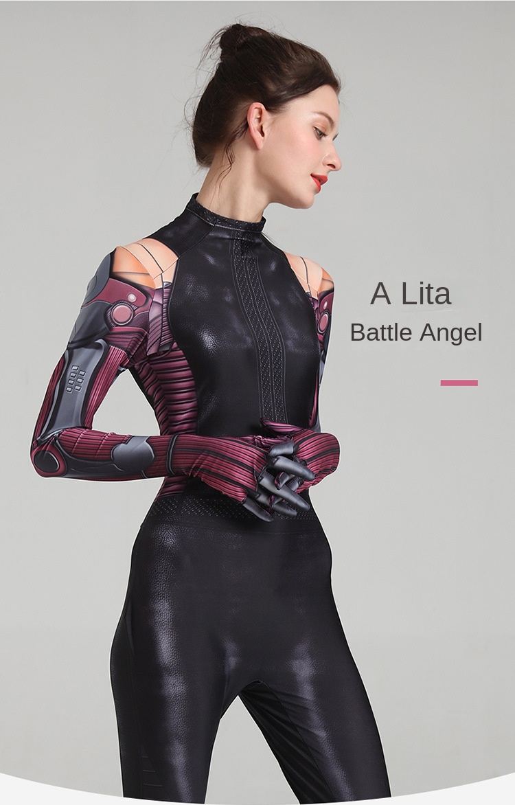 Alita battle angel clothes Alita cosplay all-inclusive tights anime adult performance costumes