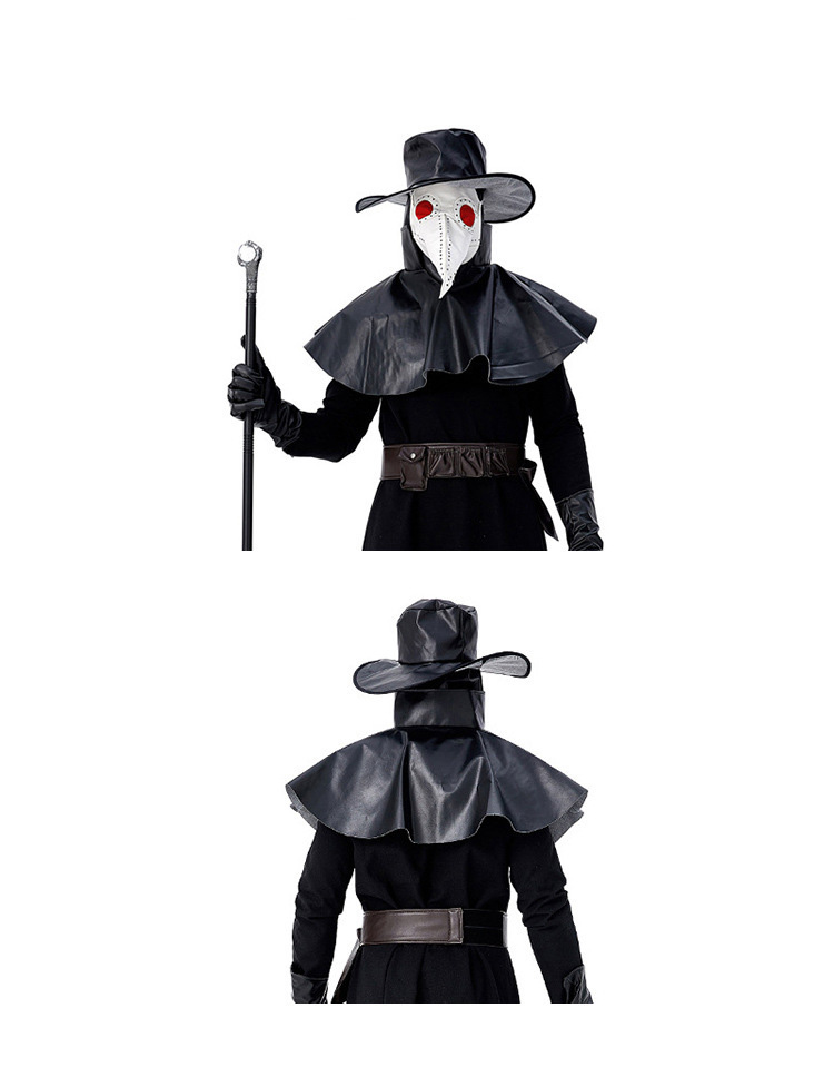 cosplay dark dungeon plague doctor beak cos costume