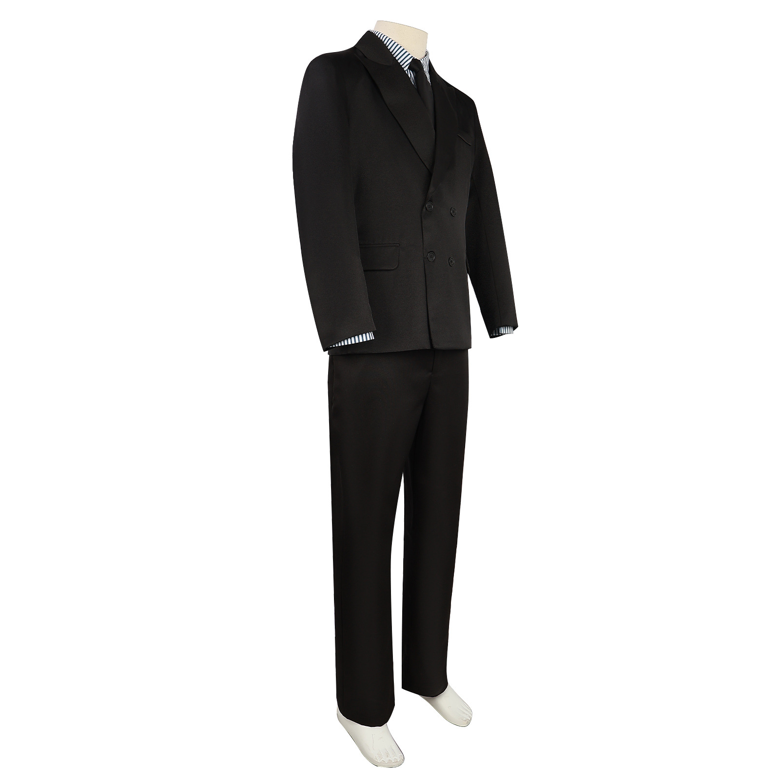 One Piece Sanji cos clothing ONEPIECE Sanji black suit live-action film and television cosplay costume