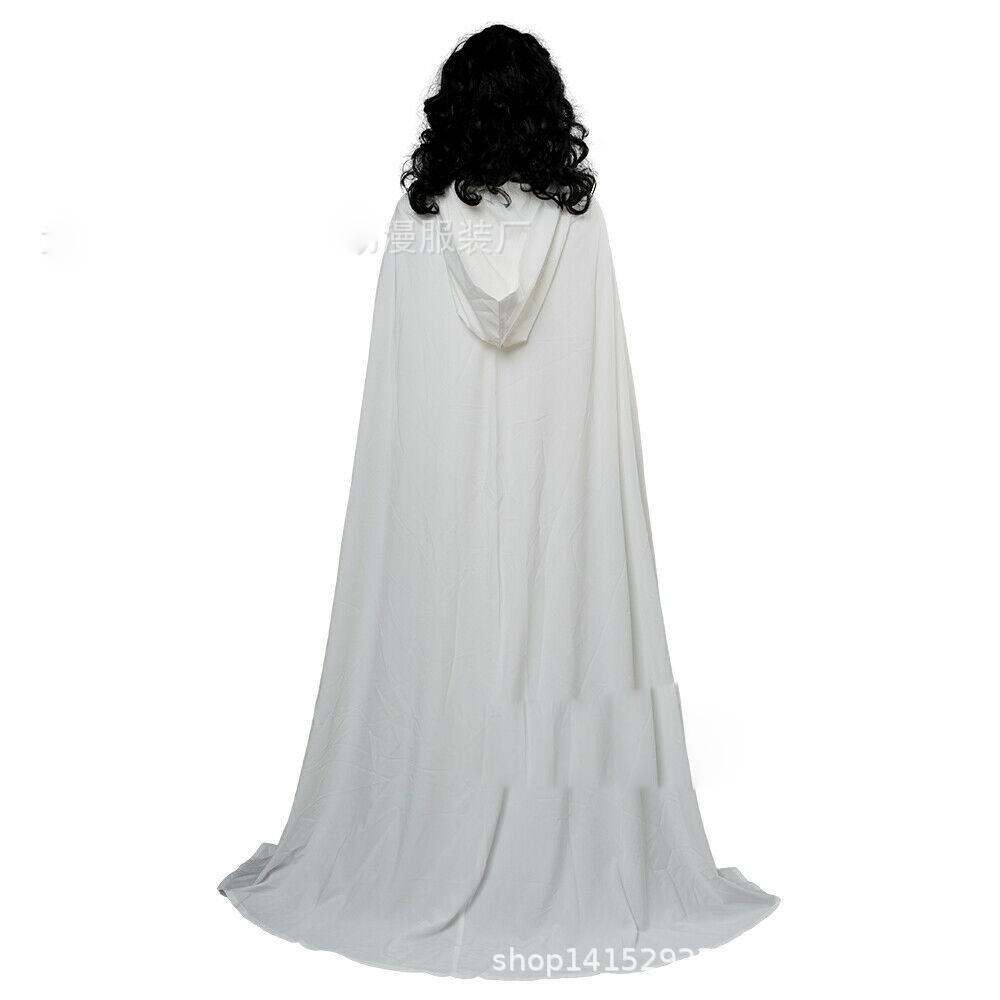 The Curse of La Llorona Halloween Cosplay Costume White Cape Set