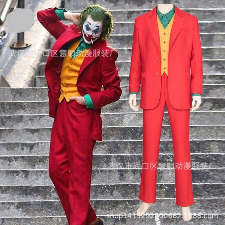 Batman Joker Joaquin<br/> Phoenix Arthur Fleck Cosplay Costume Complete Set