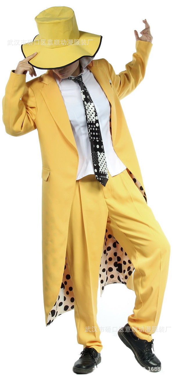 Jim Kelly-Cospi costume mask<br/> yellow Cospi costume man