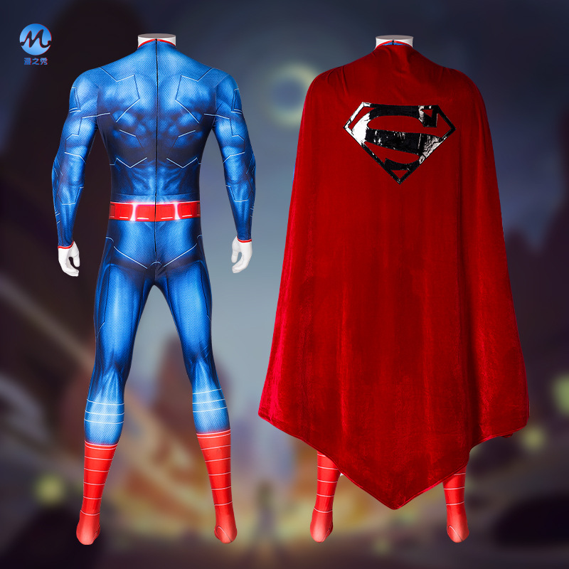 Halloween The Man of Steel Cosplay Costume superman comics same style suit
