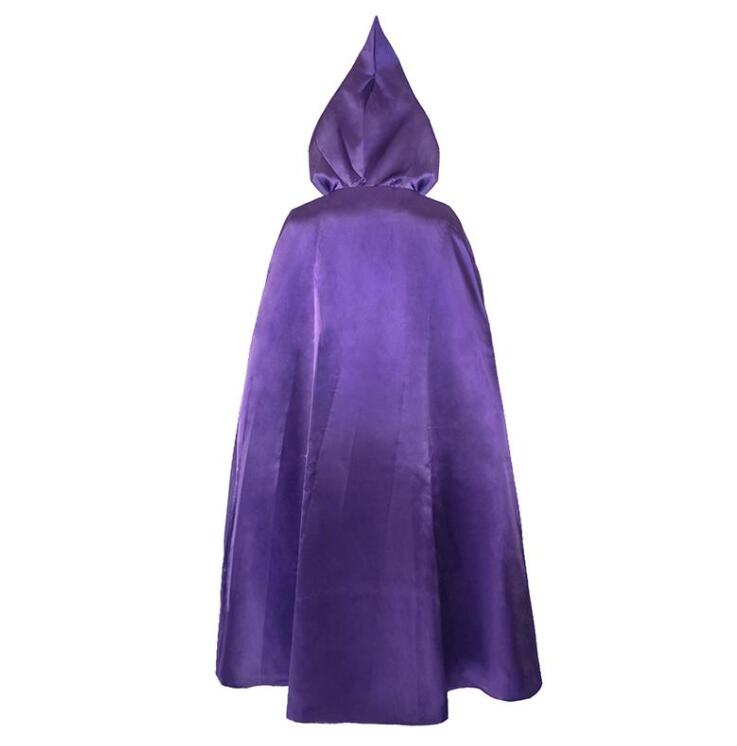 Teen Titans Raven Cosplay Costume Women Black Bodysuit Purple Hooded Cloak Jumpsuits Halloween Party Costume