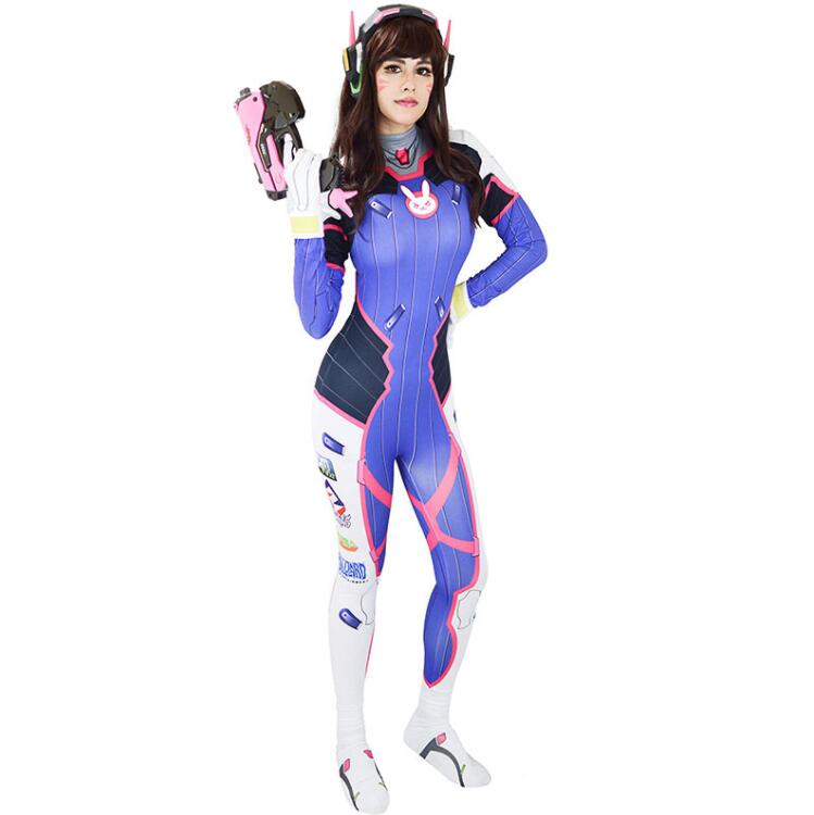 Cosplay Costume Game Female Adult child Lycra 3D Printing Spandex Halloween Suits