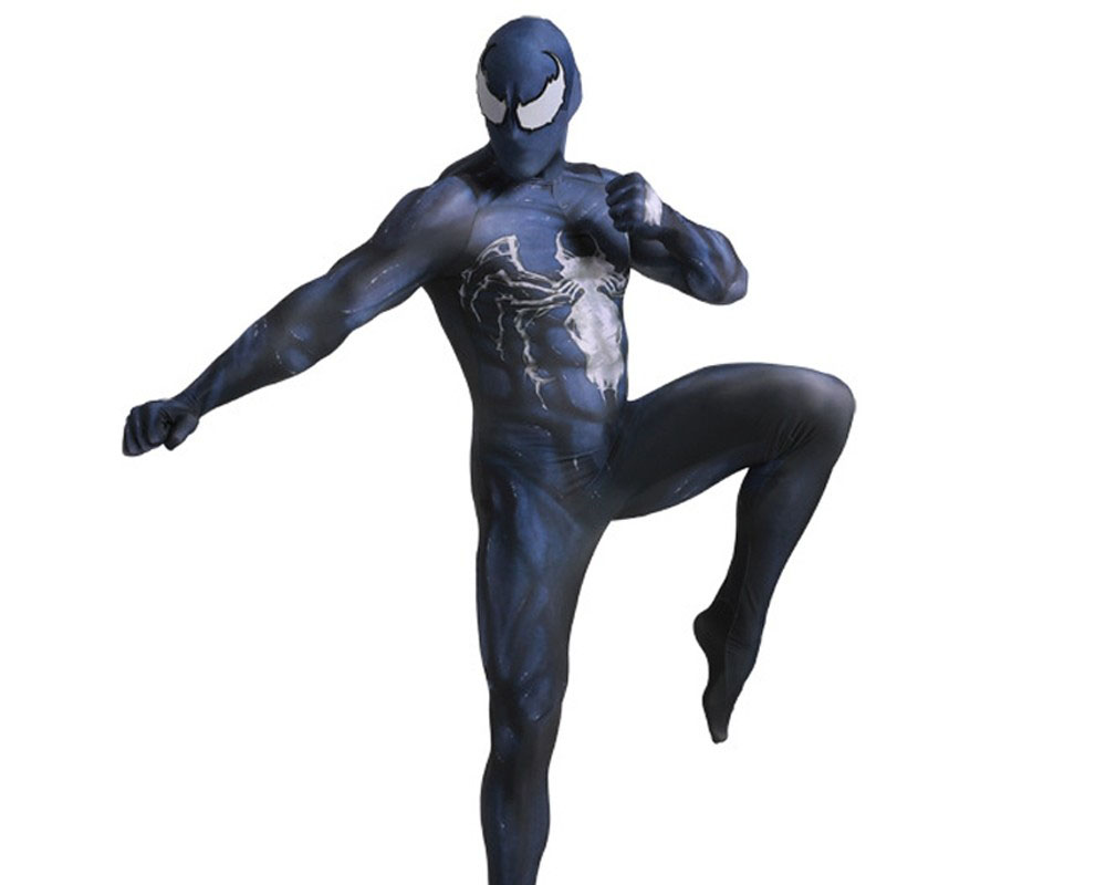 Black Venom Spider Man Costuem Cospaly Suit Zentai For Adult & Kids