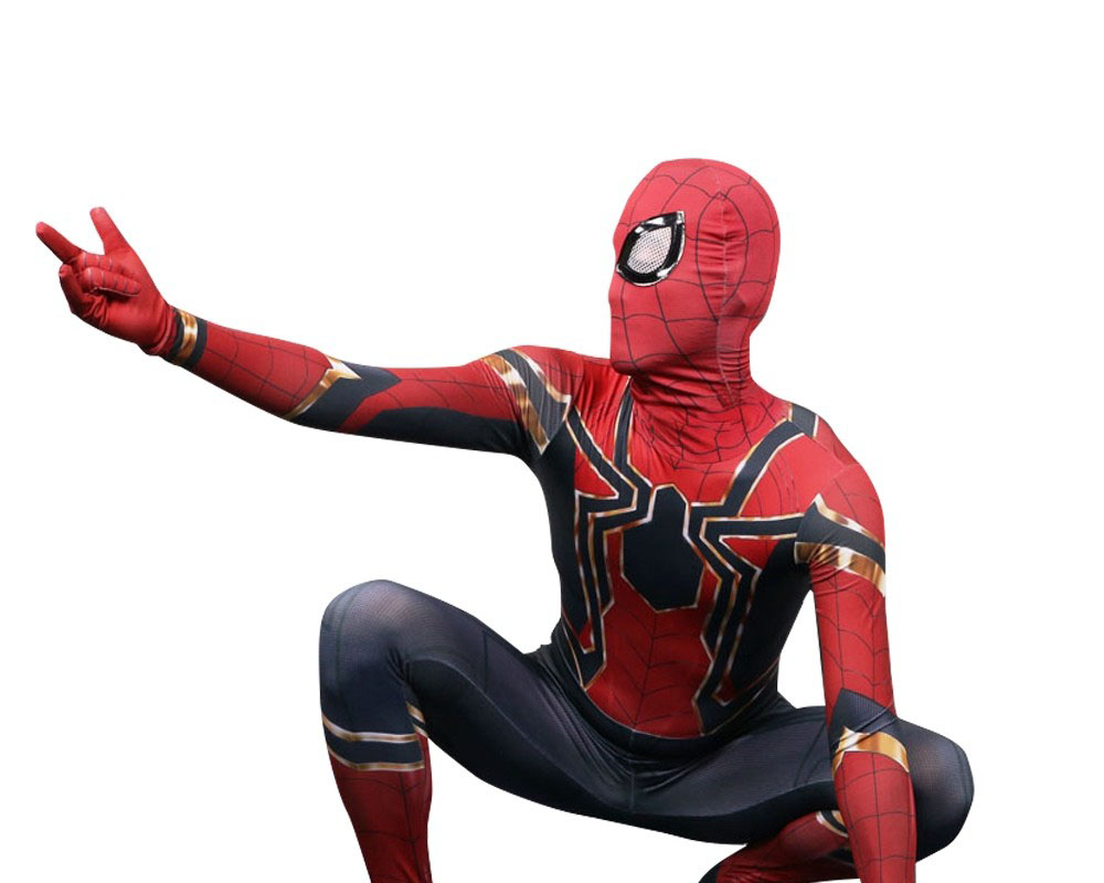 Iron Spider Man Suit Cosplay Costume Bodysuit Zentai For Adult & Kids
