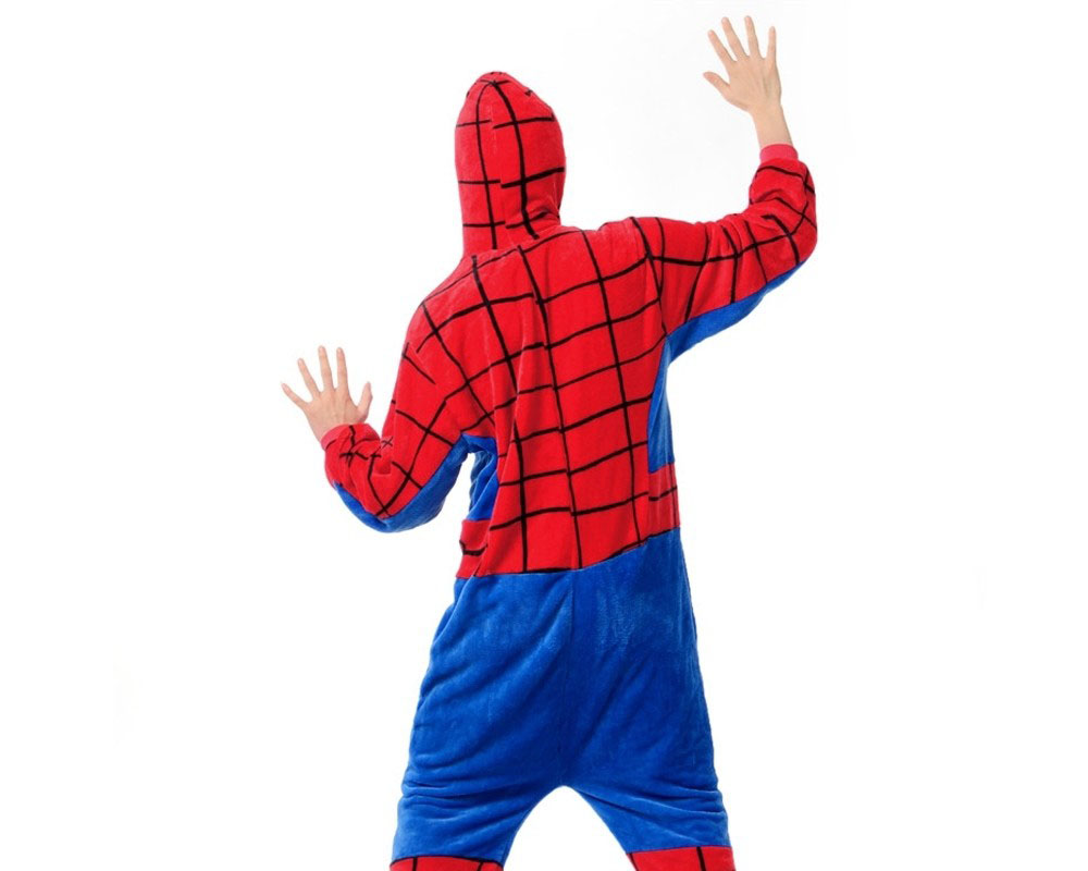 Womens & Mens Spiderman Onesie Pajamas Costume Unisex