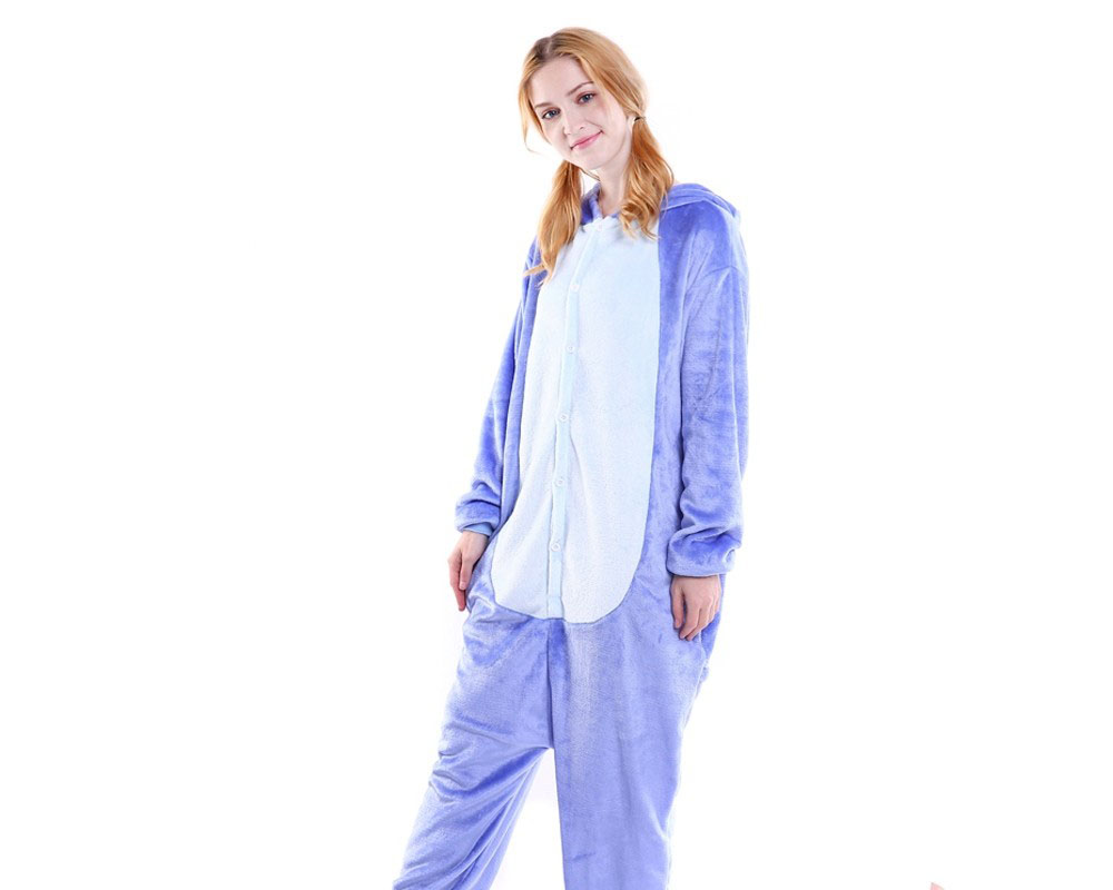 Lilo & Stitch Onesie Costumes Adult Animal Onesies Halloween Flannel Pajamas