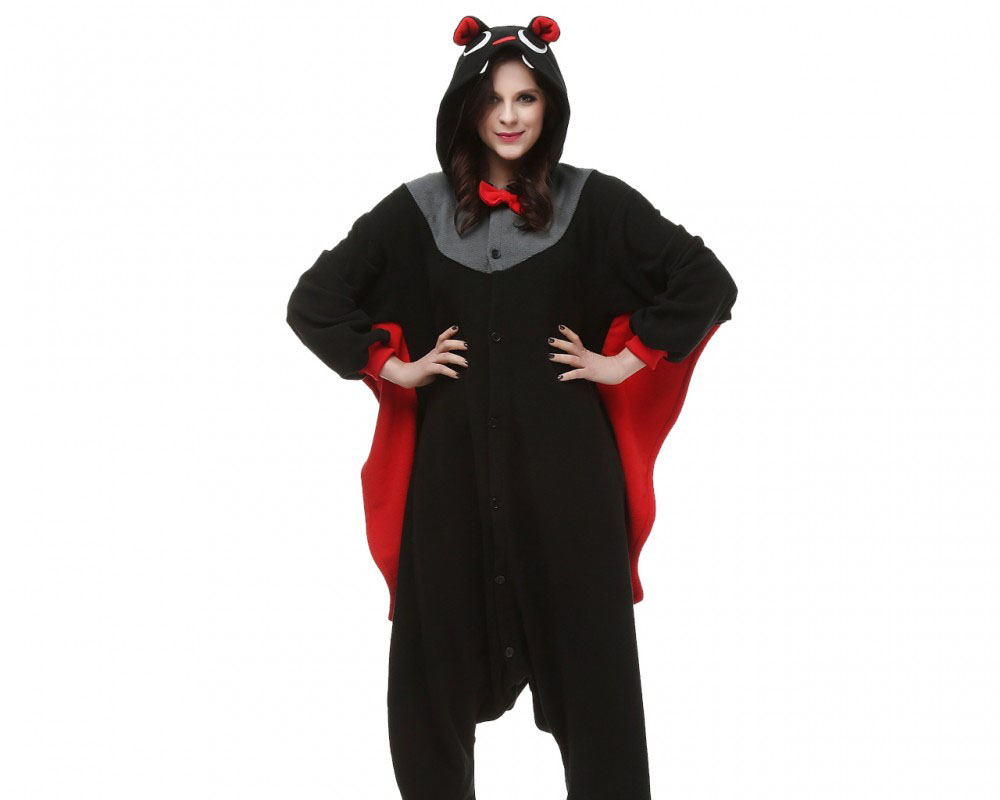Bat Onesie Pajamas for Adult Animal Onesies Cosplay Halloween Costumes