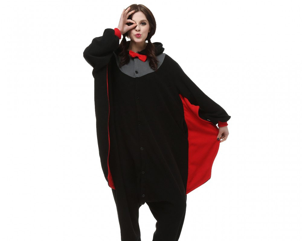 Bat Onesie Pajamas for Adult Animal Onesies Cosplay Halloween Costumes