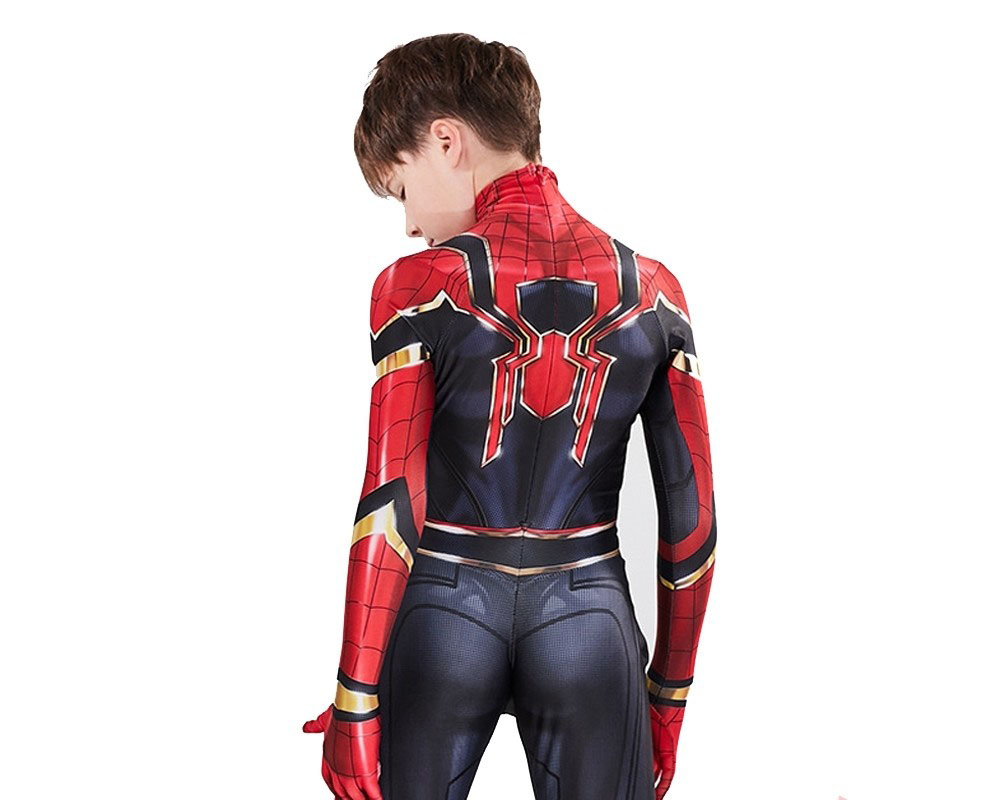 Iron Spider Man Suit Costumes Cospaly Onesie Suits for Boys Kids Toddlers