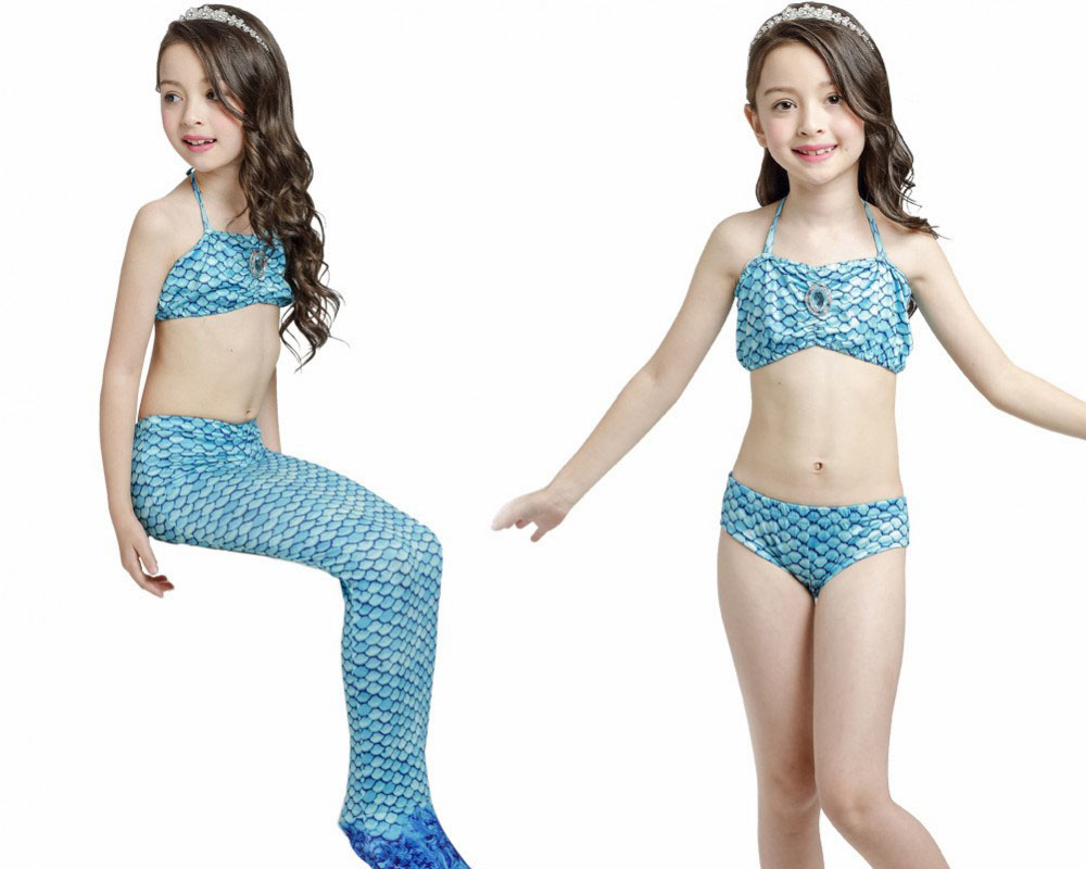 Mermaid Tails For Kids Girls Mermaid Swimsuits Bikini Sets