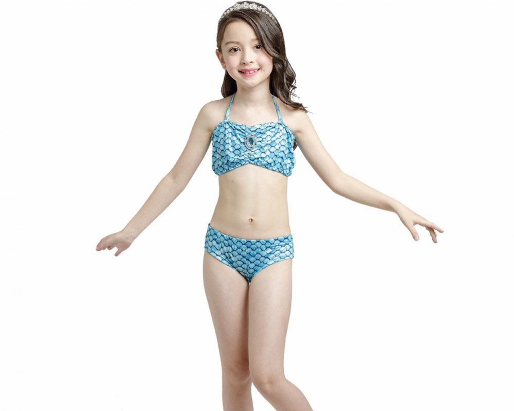 Mermaid Tails For Swimming Kids Girls Mermaid Swimsuits Costume Bathing Bikini Set