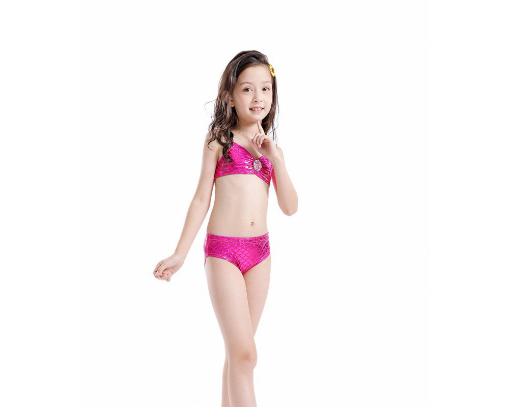 Kids Girls Mermaid Tail For Pool Swimsuits Bikini Mermaid Costume