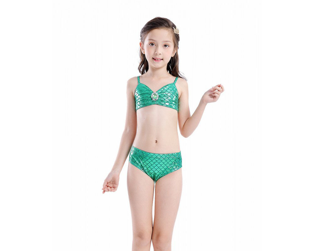 Toddler Girls Mermaid Tails Dress Swimsuit Bikini Mermaid Costume