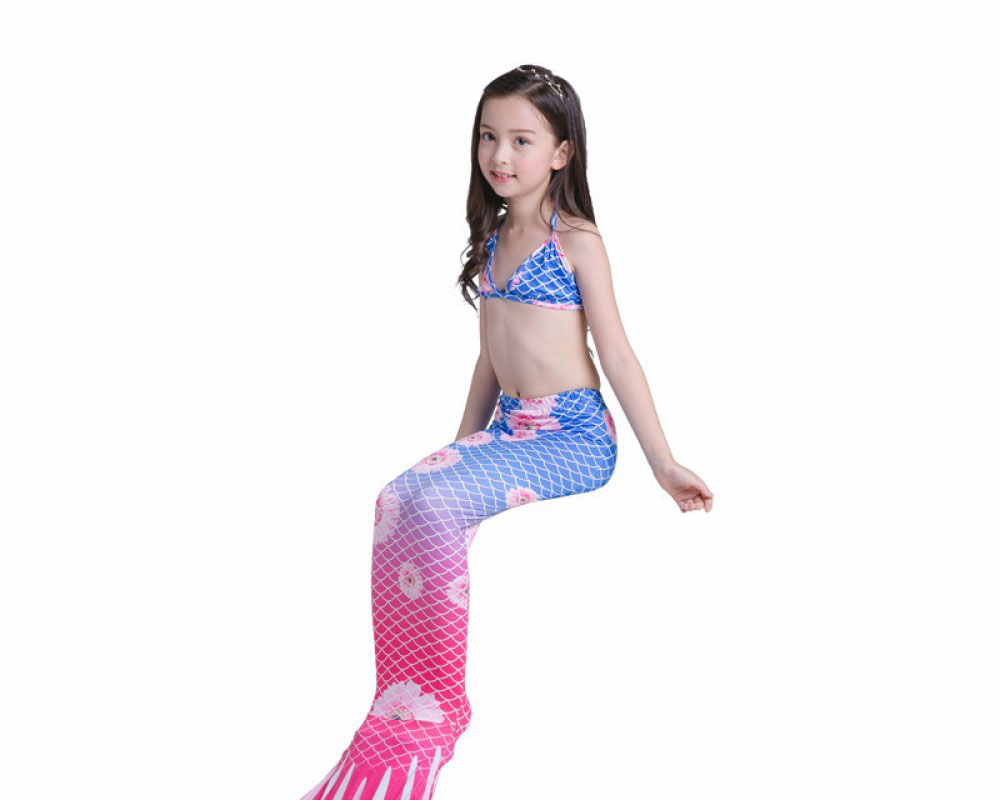 Childrens Mermaid Tails For Girls Swimming Bathing Suit Mermaid Bikini Costume