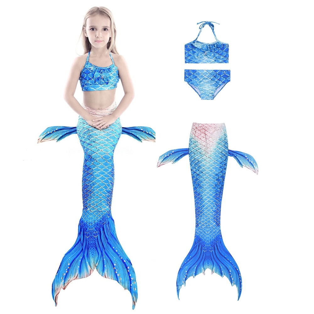 Mermaid Tails For Kdis Bikini Swimming Suit For Girls Mermaid Costume 