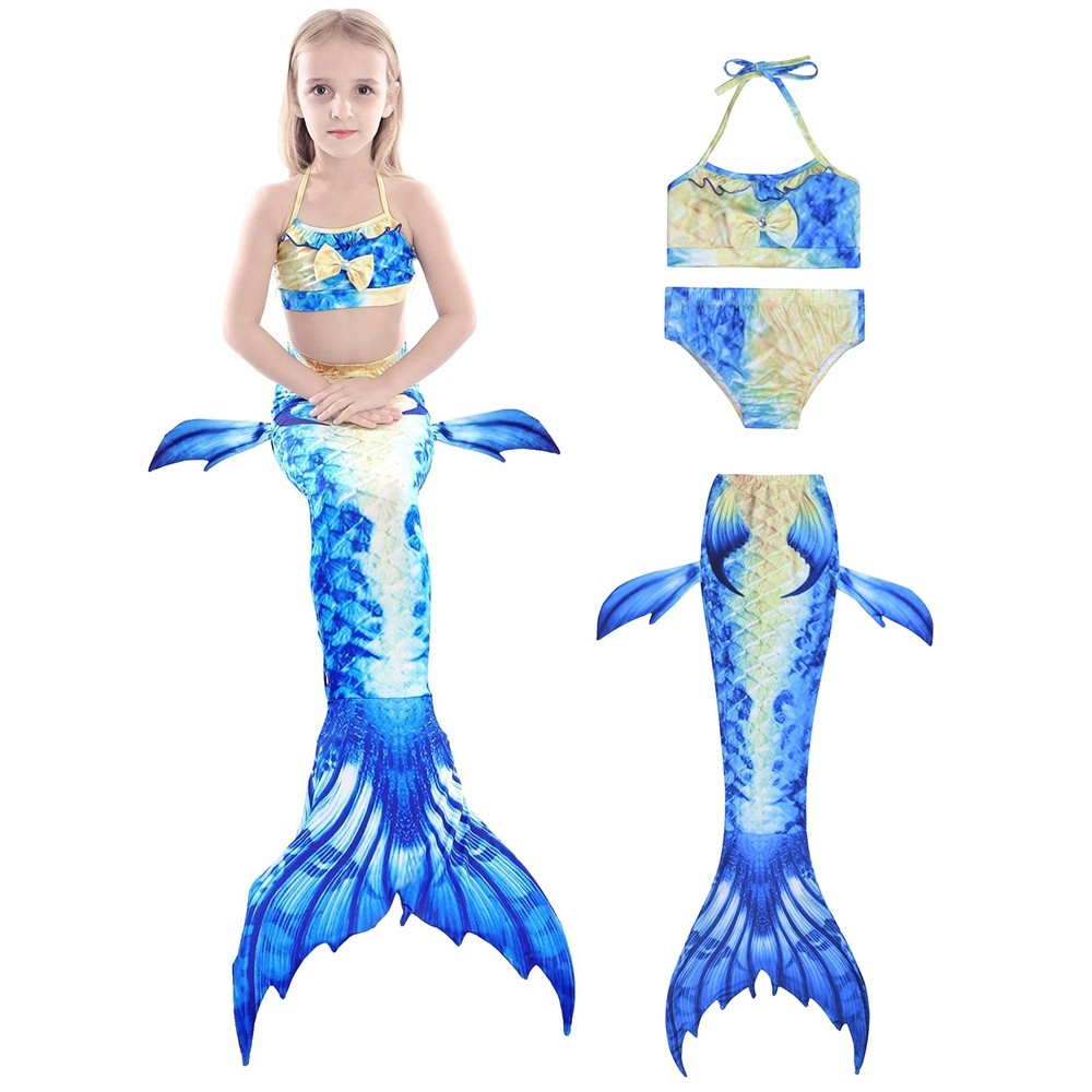 Mermaid Tails For Girls Swimming Suit Bikini Mermaid Costume 
