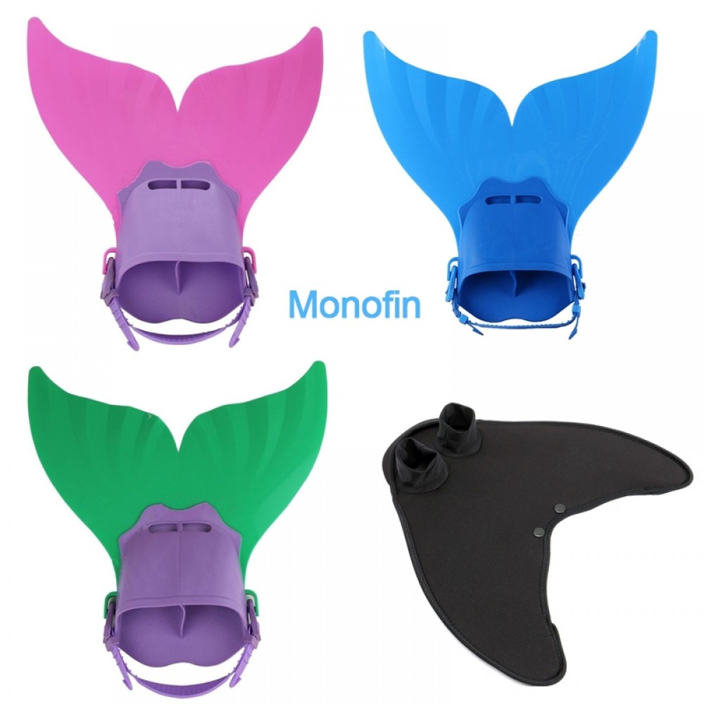 Monofin Matching Mermaid Tails Swimwear for Kids