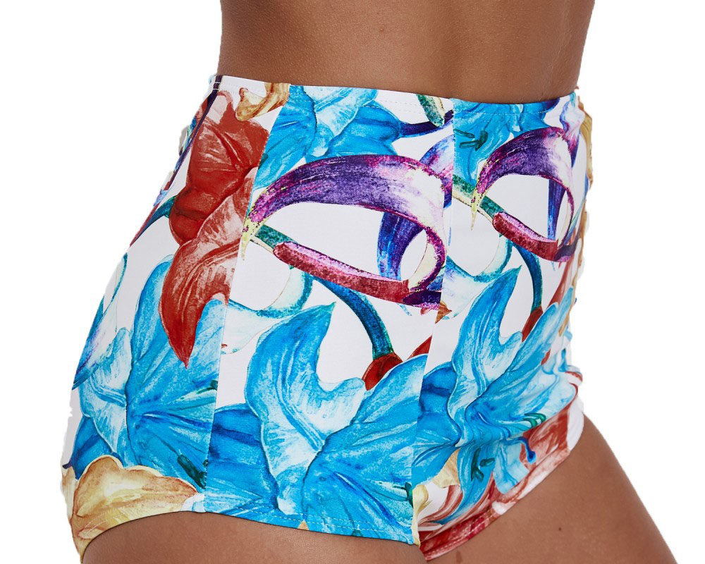 High Waisted Bathing Suits Cheap Swimwear Floral Bikini