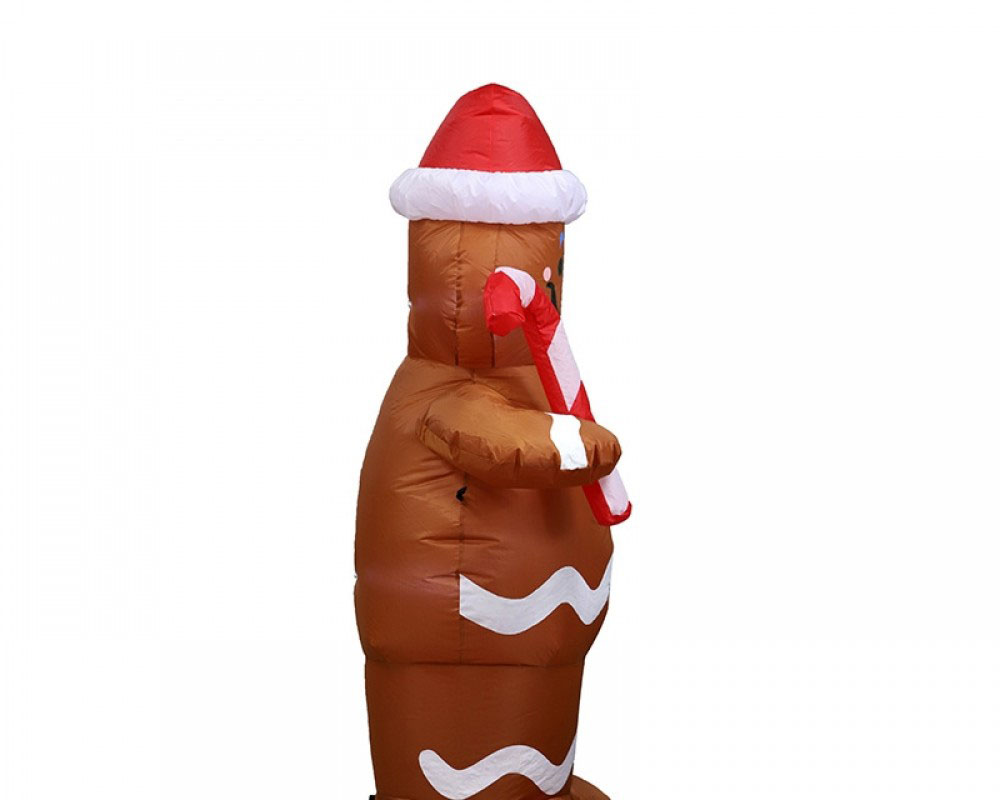 Inflatable Santa Cookie Blow Up Christmas Decorations Led Light