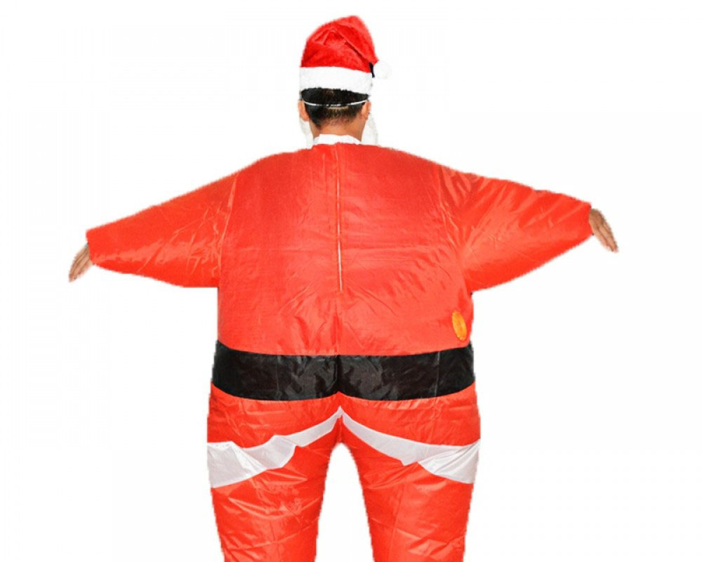 Inflatable Santa Christmas Decorations Party Blow Up Costume Outfit