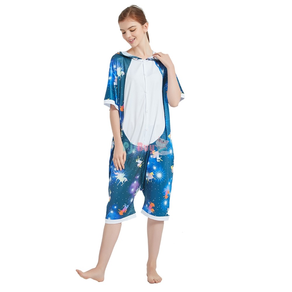 Nebula Unicorn Onesie Pajamas Short Sleeve