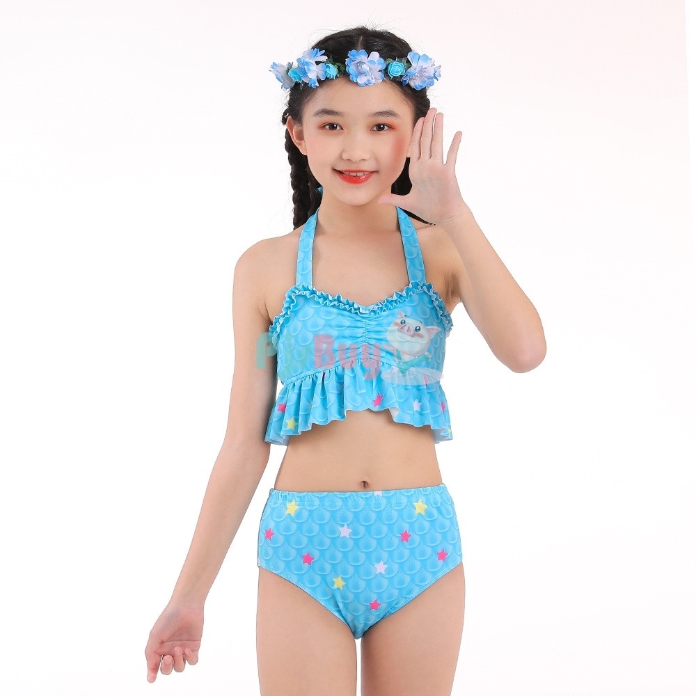 Blue Mermaid Tail for Kids Girls Mearmaid Swimsuit